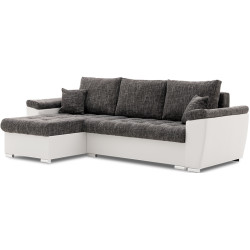 Canapea de colt Magnifico Meble Vegas 250/160 Lawa 17/Real 17 Right (Dark Grey/White) Thumb