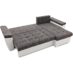 Диван угловой Magnifico Meble Vegas 250/160 Lawa 17/Real 17 Right (Dark Grey/White) Thumb