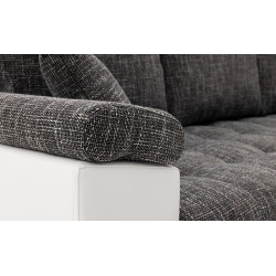 Диван угловой Magnifico Meble Vegas 250/160 Lawa 17/Real 17 Right (Dark Grey/White) Thumb