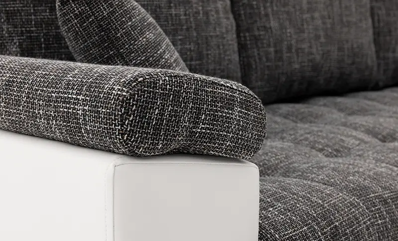 Диван угловой Magnifico Meble Vegas 250/160 Lawa 17/Real 17 Right (Dark Grey/White)