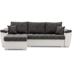 Canapea de colt Magnifico Meble Vegas 250/160 Lawa 17/Real 17 Right (Dark Grey/White) Thumb