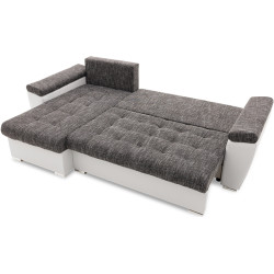 Canapea de colt Magnifico Meble Vegas 250/160 Lawa 17/Real 17 Right (Dark Grey/White) Thumb