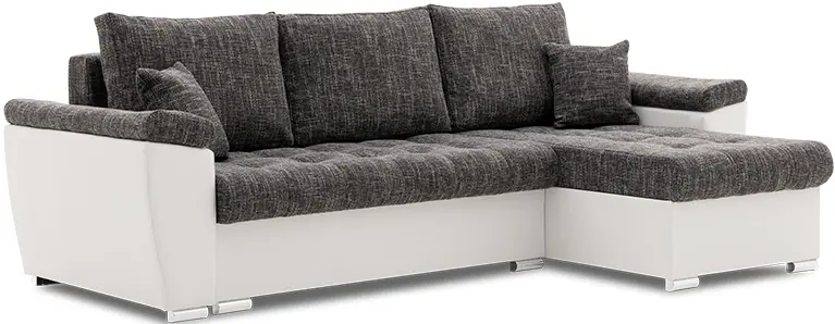 Диван угловой Magnifico Meble Vegas 250/160 Lawa 17/Real 17 Right (Dark Grey/White)