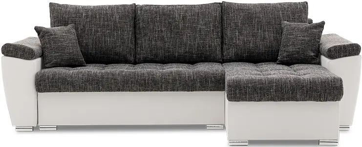 Диван угловой Magnifico Meble Vegas 250/160 Lawa 17/Real 17 Right (Dark Grey/White)