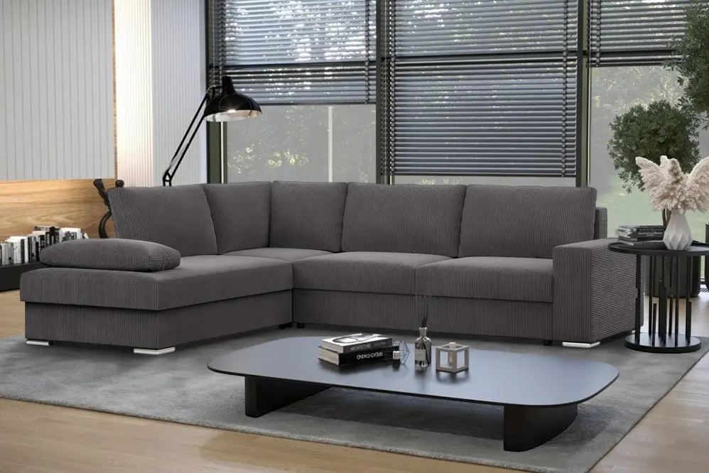 Диван угловой Magnifico Meble Velano LL Poso 022 Left (Dark Grey)