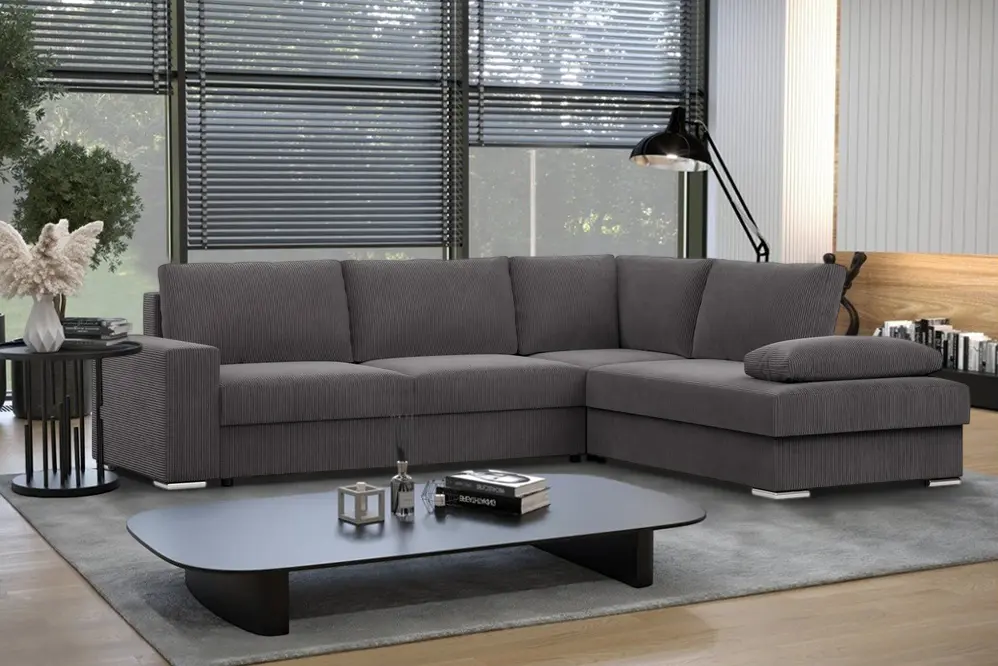 Диван угловой Magnifico Meble Velano LL Poso 022 Right (Dark Grey)