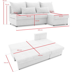 Canapea de colt Magnifico Meble Venezia Poso 014 (Bottle Green) Thumb