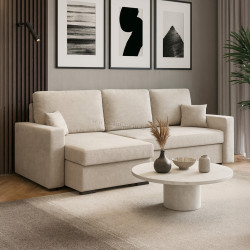 Canapea de colt Magnifico Meble Zuno Wind 05 Left (Beige)