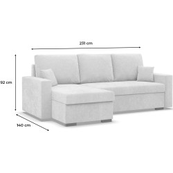 Диван угловой Magnifico Meble Zuno Wind 05 Left (Beige) Thumb