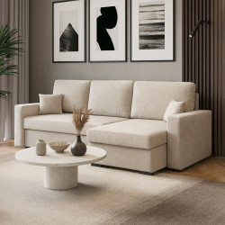 Canapea de colt Magnifico Meble Zuno Wind 05 Right (Beige)