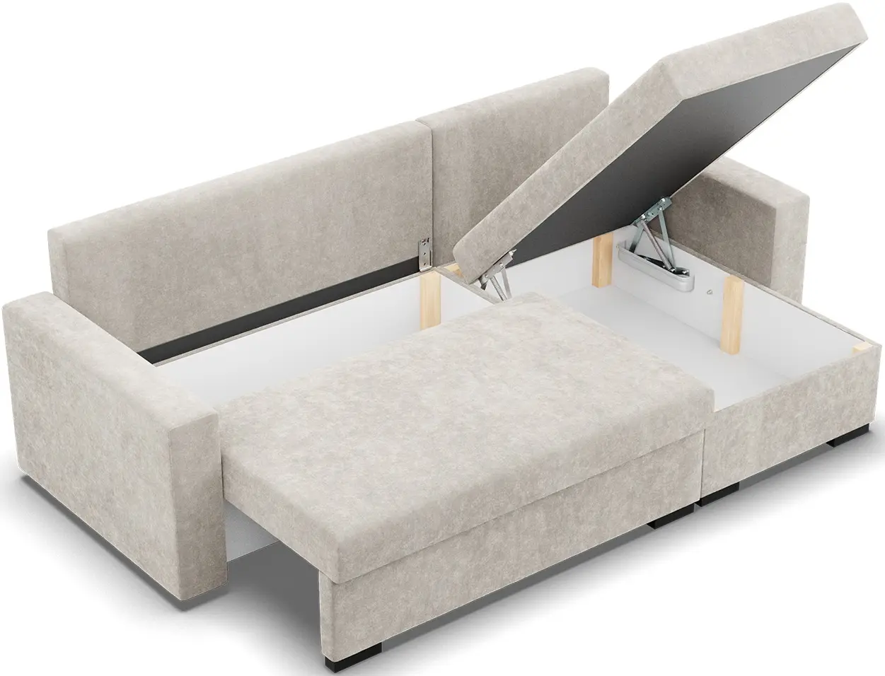 Canapea de colt Magnifico Meble Zuno Wind 05 Right (Beige)