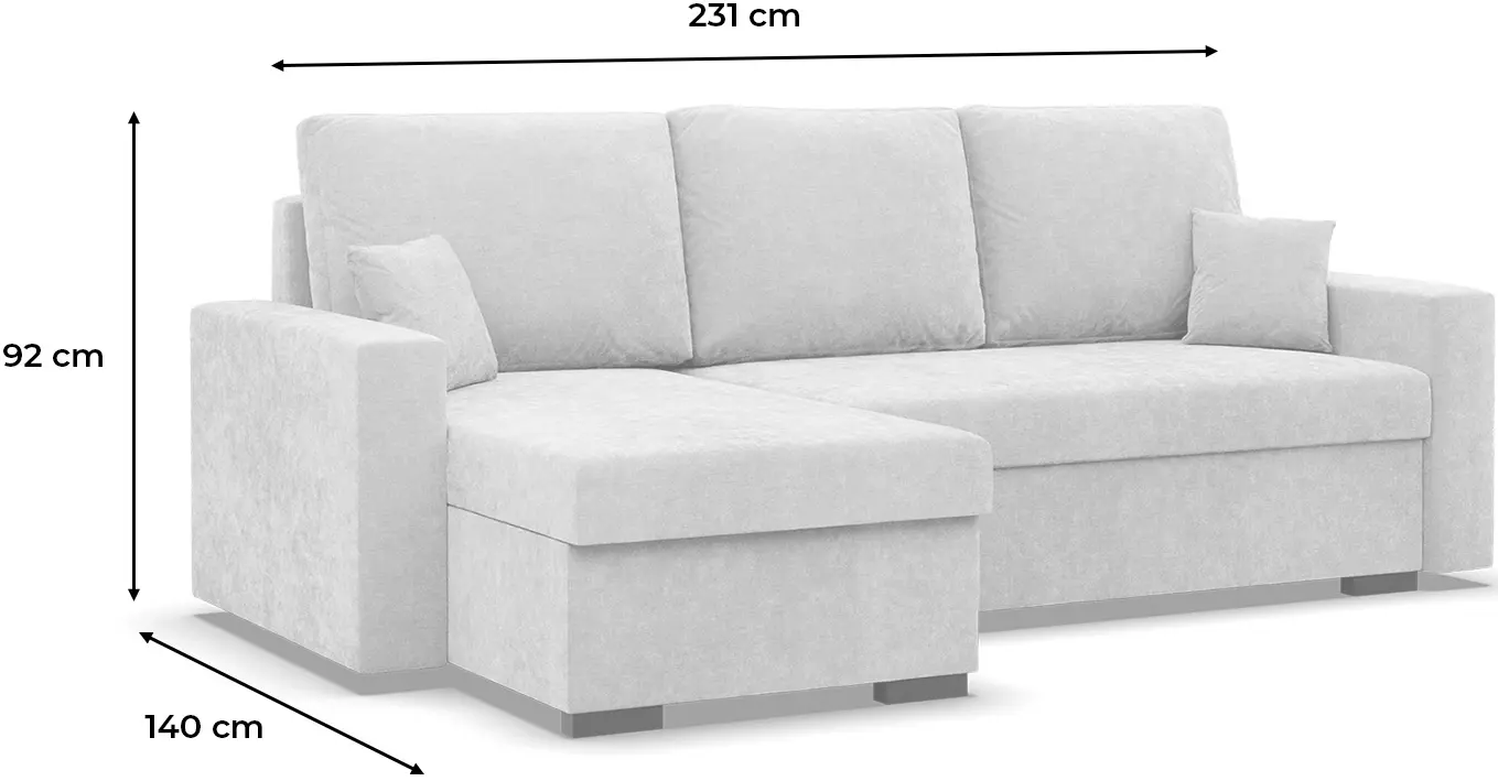 Canapea de colt Magnifico Meble Zuno Wind 11 Left (Cappuccino)