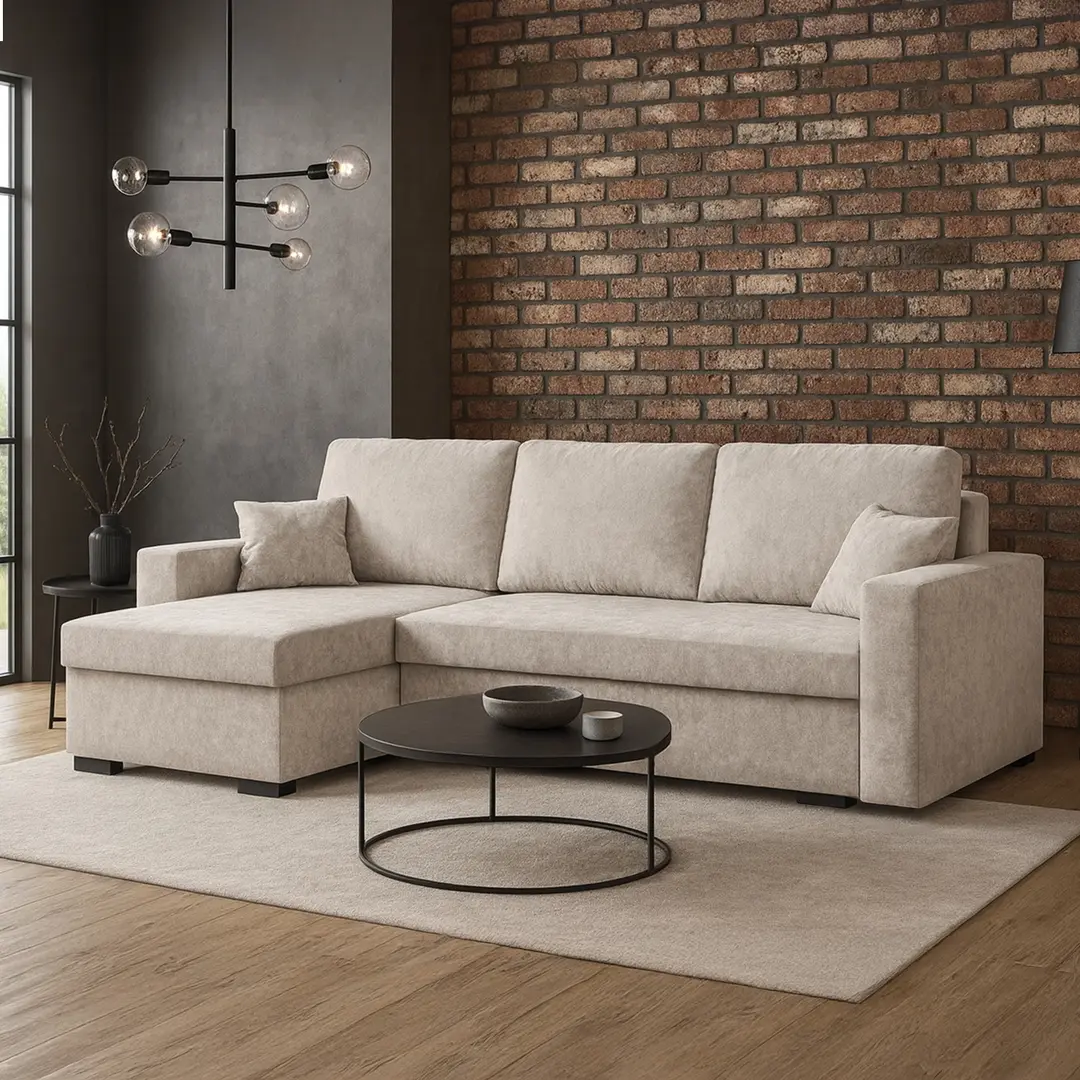 Canapea de colt Magnifico Meble Zuno Wind 11 Left (Cappuccino)