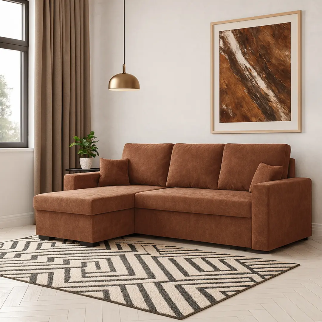 Canapea de colt Magnifico Meble Zuno Wind 56 Left (Copper)