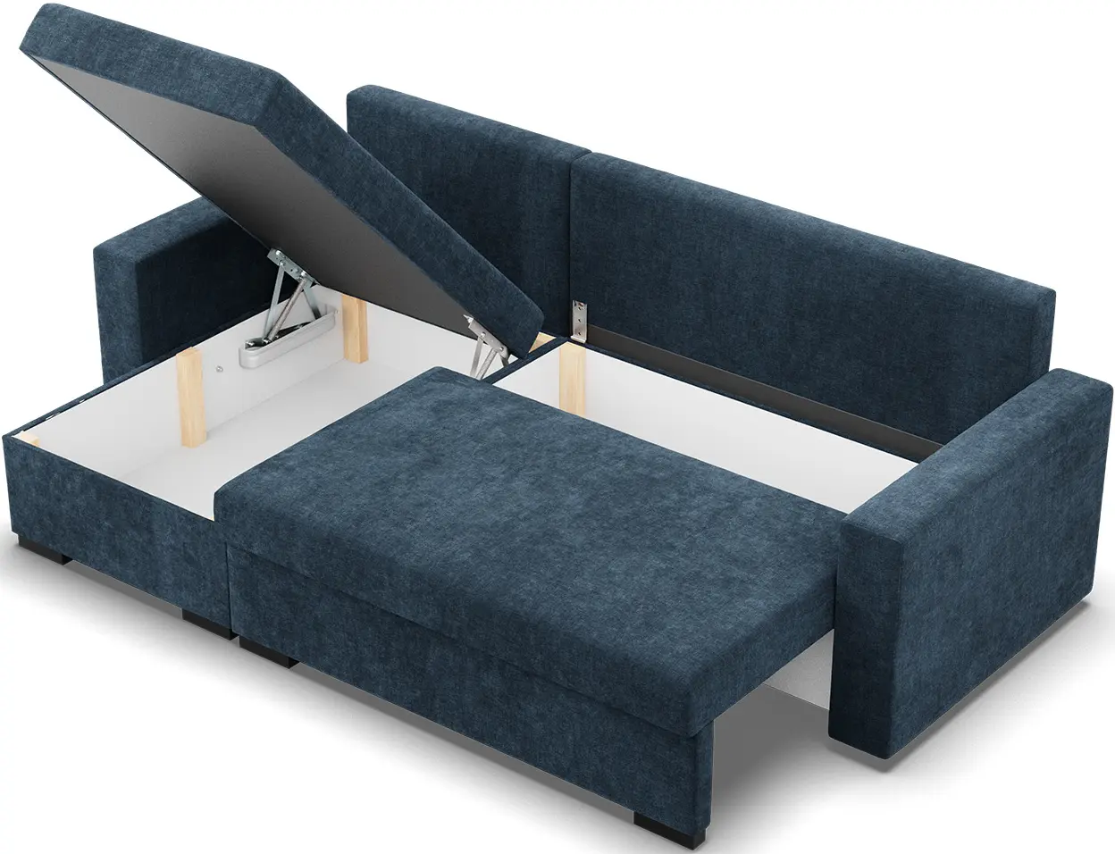 Canapea de colt Magnifico Meble Zuno Wind 77 Left (Navy)