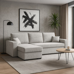 Canapea de colt Magnifico Meble Zuno Wind 84 Left (Light Grey)