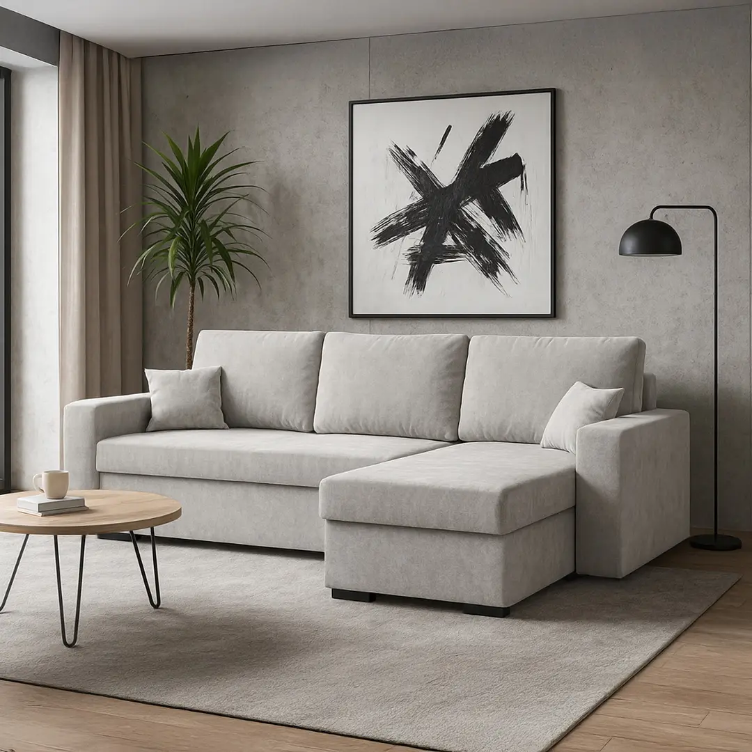 Диван угловой Magnifico Meble Zuno Wind 84 Right (Light Grey)