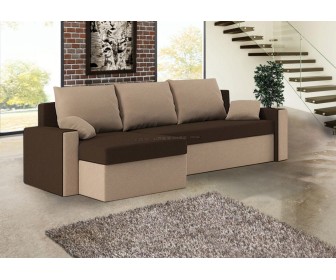 Canapea de colt Magnifico Zeus Foam Mikro 20/Mikro 05 (Brown/Cappuccino)