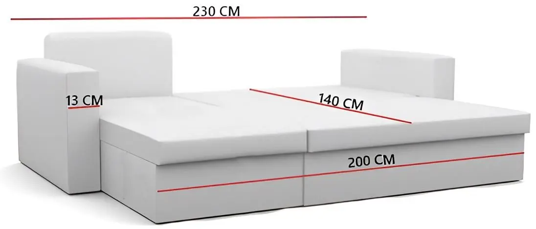 Canapea de colt Magnifico Zeus Foam Mikro 27/Mikro 31 (Grey/White) - 3