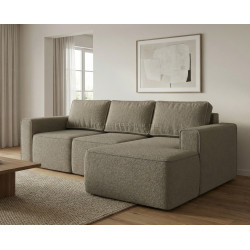 Canapea de colt MatroLuxe Hugo Gemma 11 Right (Gray-Beige)