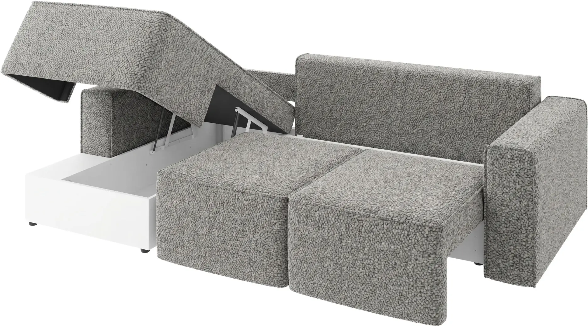Canapea de colt MatroLuxe Hugo Rock 04 Left (Grey) - 4