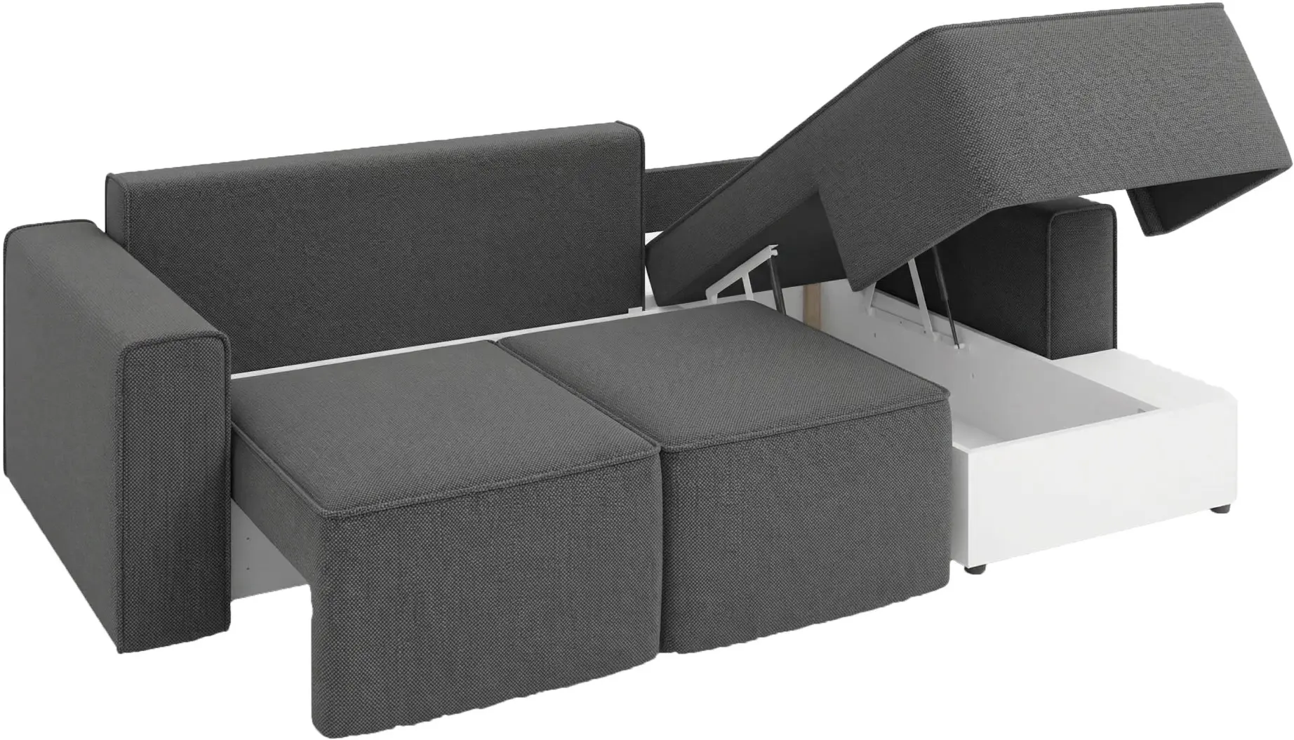 Canapea de colt MatroLuxe Hugo Viva 16 Right (Dark Grey) - 4