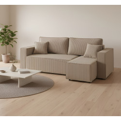 Canapea de colt MatroLuxe Sky Lotus 05 (Light Beige)