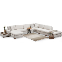 Диван П-образный Mirage Meble Loop 11 Shelf-Left (White) Thumb