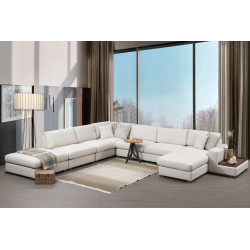 Диван П-образный Mirage Meble Loop 8 Shelf-Right (White)