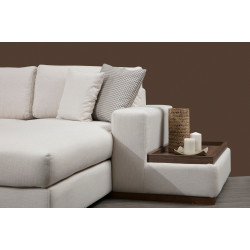 Canapea in forma de U Mirage Meble Loop 8 Shelf-Right (White) Thumb