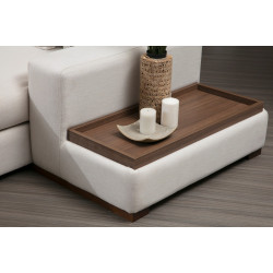 Canapea in forma de U Mirage Meble Loop 8 Shelf-Right (White) Thumb