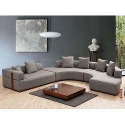 Canapea de colt Mirage Meble Gondol-4 Left (Grey)