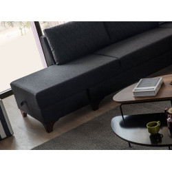 Canapea de colt Mirage Meble Loft Left (Anthracite) Thumb