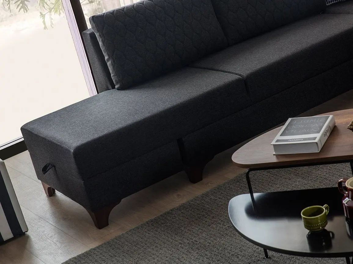 Canapea de colt Mirage Meble Loft Left (Anthracite) - 4