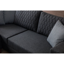 Canapea de colt Mirage Meble Loft Left (Anthracite) Thumb