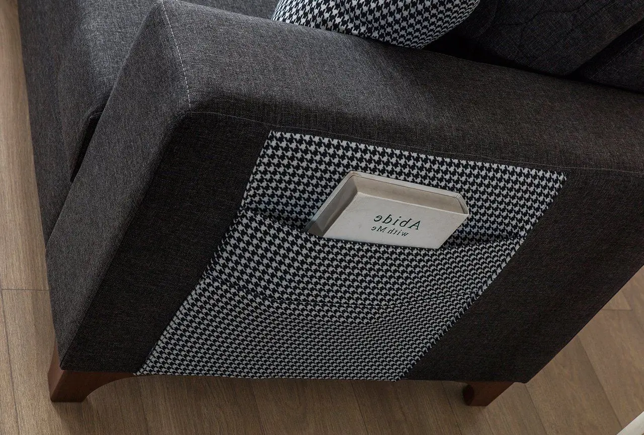 Canapea de colt Mirage Meble Loft Left (Anthracite) - 6