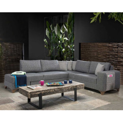 Canapea de colt Mirage Meble Loft Left (Grey)