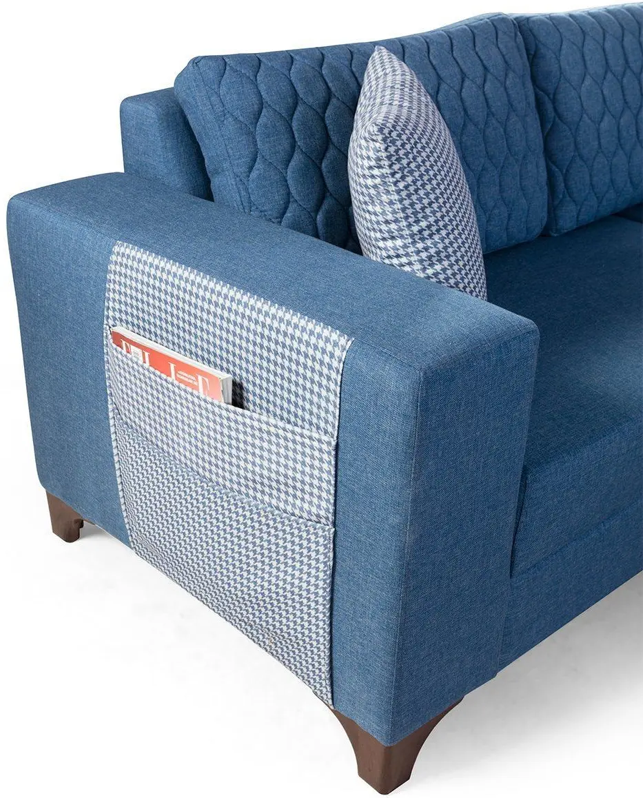 Canapea de colt Mirage Meble Loft Right (Blue) - 3