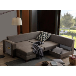 Canapea de colt Mirage Meble Loft Right (Brown) Thumb