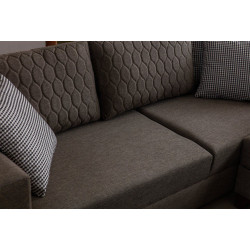 Canapea de colt Mirage Meble Loft Right (Brown) Thumb