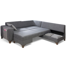 Canapea de colt Mirage Meble Loft Right (Grey) Thumb