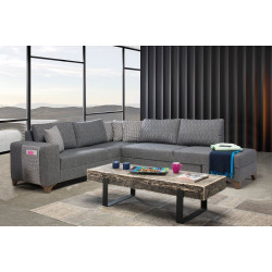 Canapea de colt Mirage Meble Loft Right (Grey)