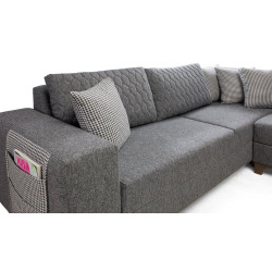 Canapea de colt Mirage Meble Loft Right (Grey) Thumb