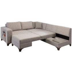 Canapea de colt Mirage Meble Loft Right (Light Brown) Thumb