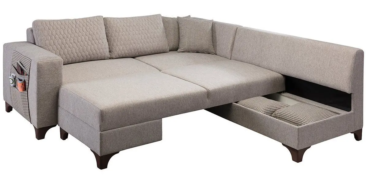 Canapea de colt Mirage Meble Loft Right (Light Brown) - 2