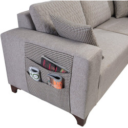 Canapea de colt Mirage Meble Loft Right (Light Brown) Thumb