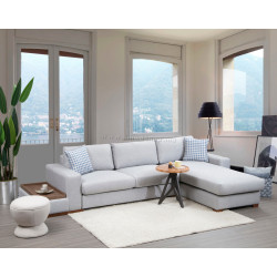 Canapea de colt Mirage Meble Loop 15 Shelf-Left (Light Grey)
