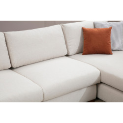 Canapea de colt Mirage Meble Loop 19 Shelf-Left (White) Thumb