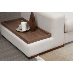 Canapea de colt Mirage Meble Loop 19 Shelf-Left (White) Thumb