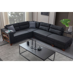 Canapea de colt Mirage Meble T-Loft Shelf-Left (Anthracite) Thumb